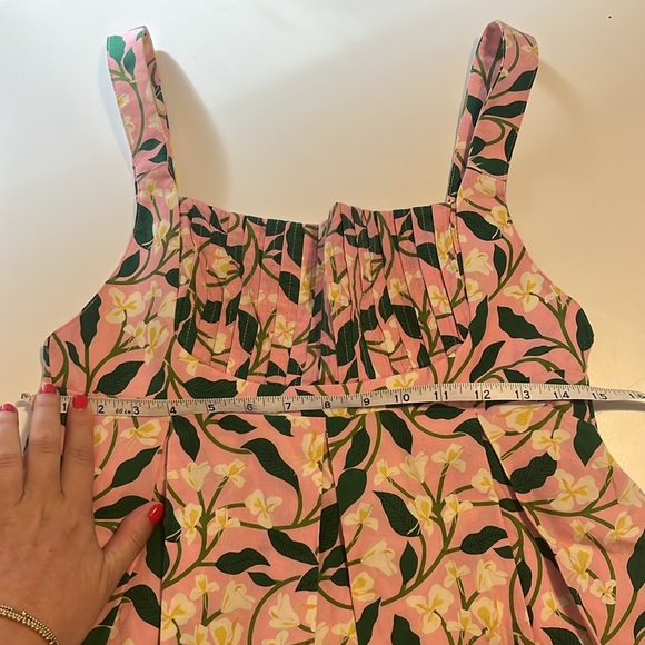 Agua by AguaBendita Hortensia Rosa Poplin Midi Dress - S - Picture 4 of 11